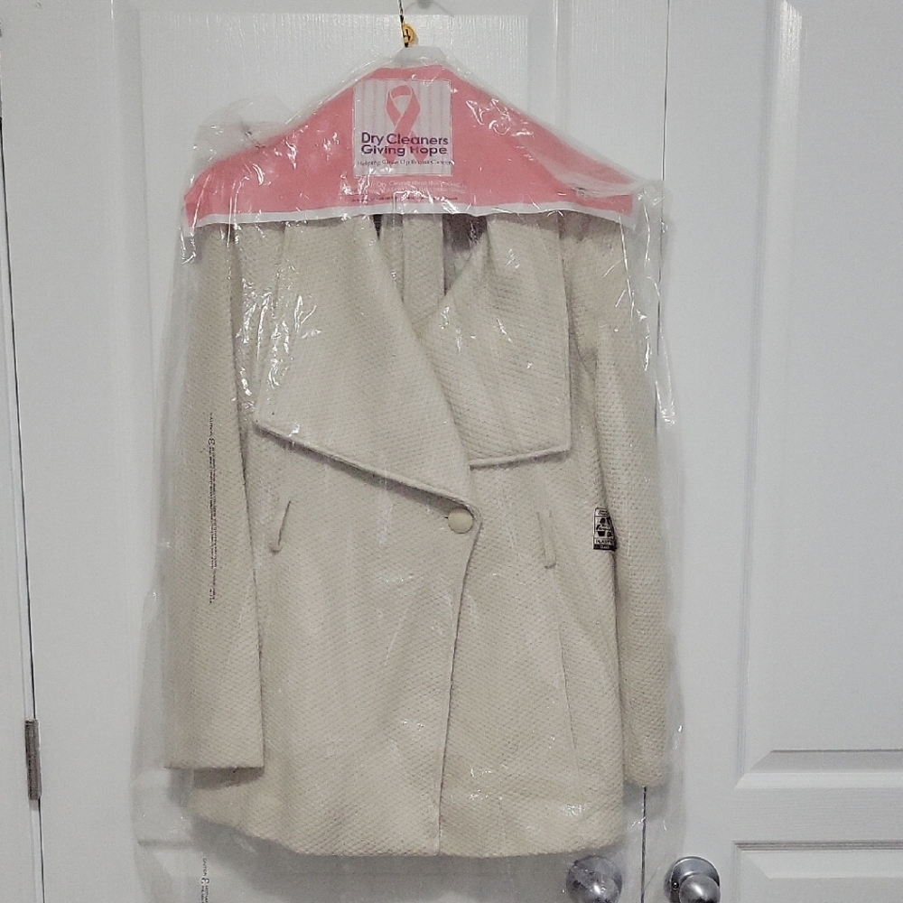 Jessica Simpson Cream Dress Coat